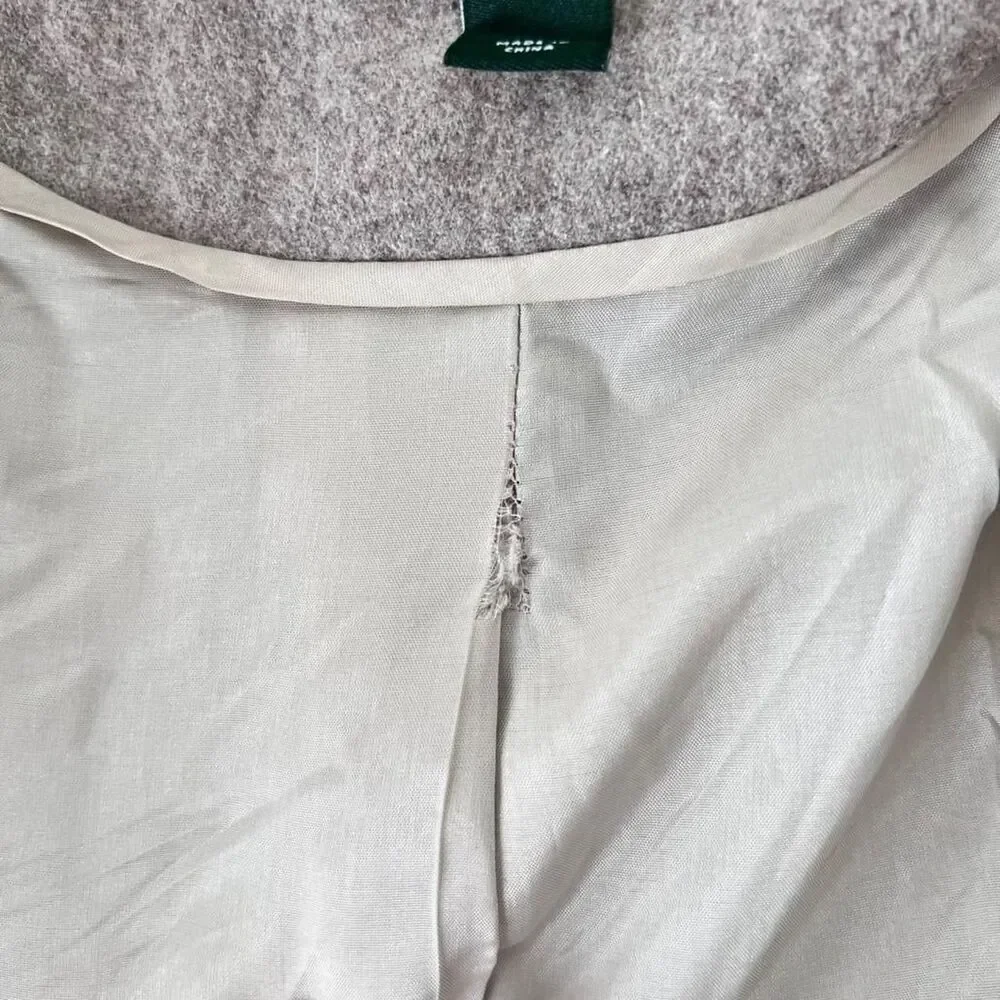 J.Crew Wool Blend Coat Beige Women's 8